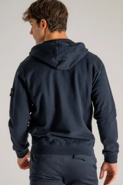 Felpa blu uomo