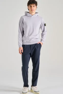 Felpa con cappuccio cotone viola