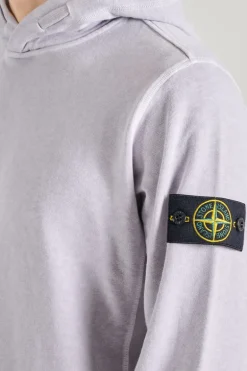 Felpa con cappuccio cotone viola