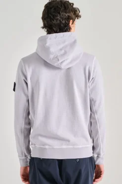 Felpa con cappuccio cotone viola