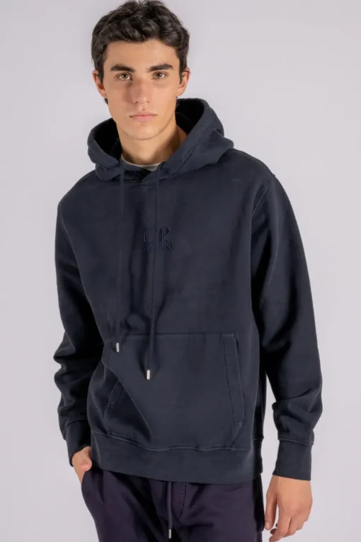 Felpa cotone blu