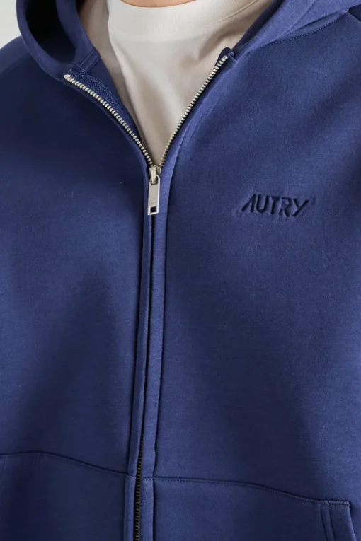Felpa jacket main blu