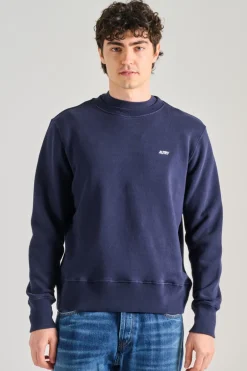 Felpa main cotone blu