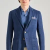 Giacca 100% tessuto blu