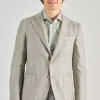 Giacca beige tessuto beige