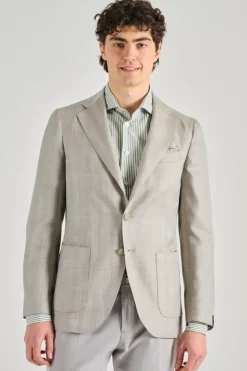Giacca beige tessuto beige