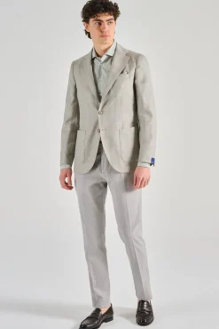 Giacca beige tessuto beige