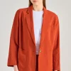 Giacca costes tessuto rosso