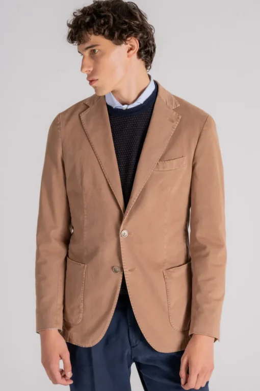 Giacca cotone/elastam beige