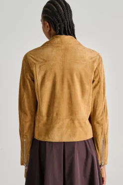 Giacca giubbotti pelle marrone