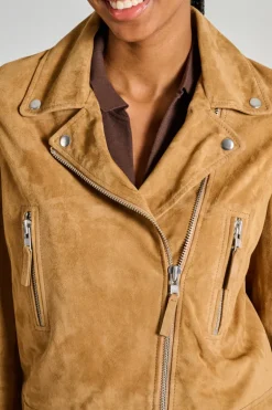 Giacca giubbotti pelle marrone