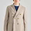 Giacca il beige tessuto beige