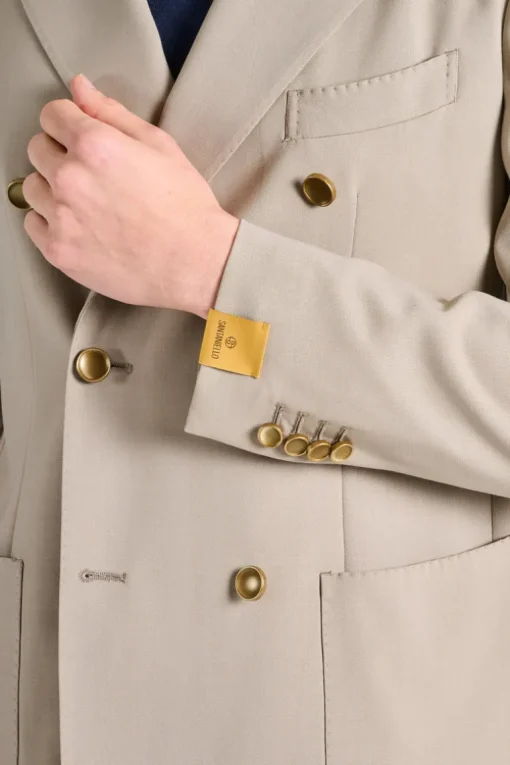 Giacca il beige tessuto beige