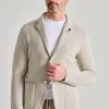Giacca maglia beige