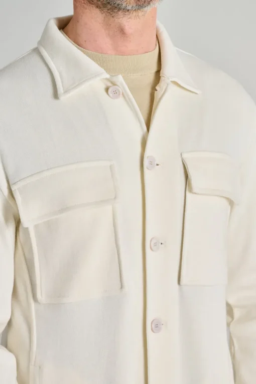 Giacca maglia bianco