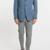 Giacca multicolor in misto cotone/lino