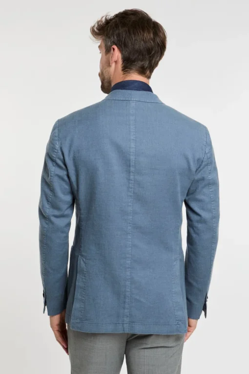 Giacca multicolor in misto cotone/lino