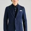 Giacca piquet blu
