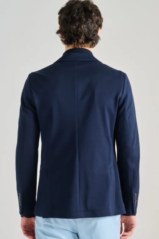 Giacca piquet blu