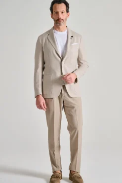 Giacca roma cotone beige