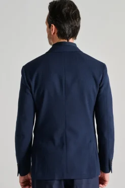 Giacca roma tessuto blu