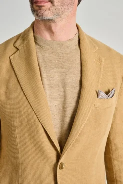 Giacca tessuto beige