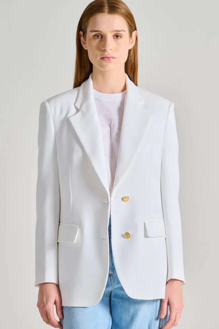 Giacca tessuto bianco