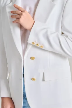 Giacca tessuto bianco