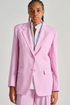 Giacca tessuto rosa