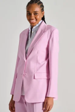 Giacca tessuto rosa