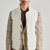 Gilet imbottito piuma beige