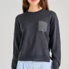 Gilet tricot blu