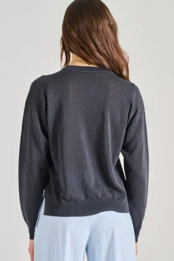 Gilet tricot blu