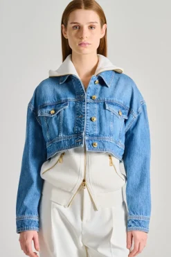 Giubbino jeans blu