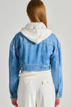 Giubbino jeans blu