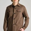 Giubbotti shirt jacket viscosa grigio
