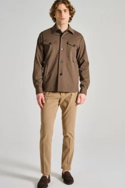 Giubbotti shirt jacket viscosa grigio