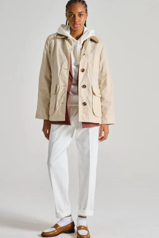 Giubbotto averie impermeabile beige
