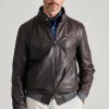 Giubbotto pelle marrone