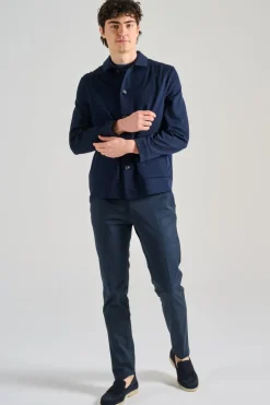 Giubbotto piquet blu
