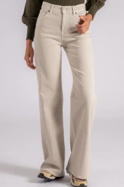 Jeans amber in cotone/lyocell beige