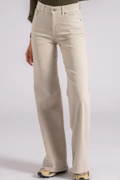 Jeans amber in cotone/lyocell beige