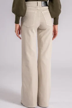 Jeans amber in cotone/lyocell beige