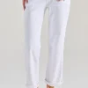 Jeans calie straight ankle denim bianco
