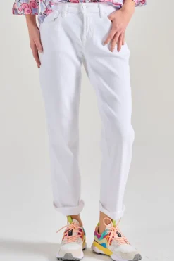 Jeans calie straight ankle denim bianco