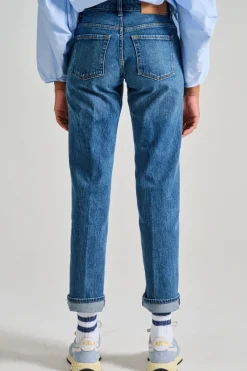 Jeans calie straight denim blu