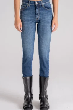 Jeans daila cotone/elastan blu