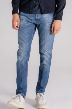 Jeans dian cotone blu