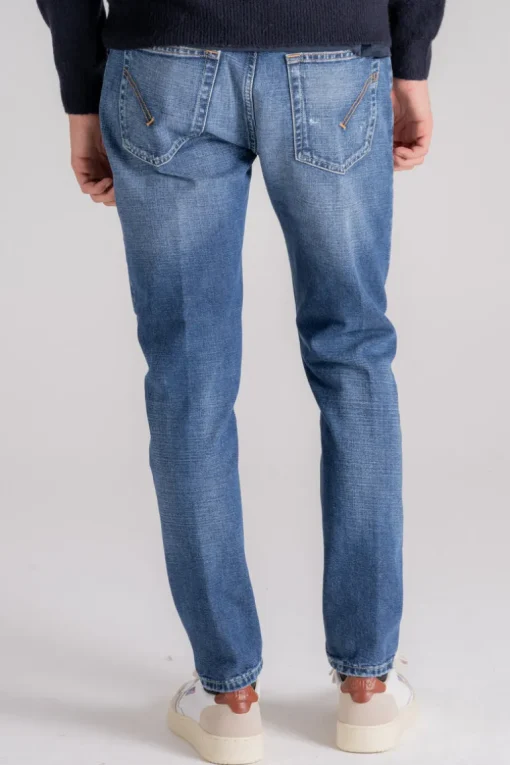 Jeans dian cotone blu