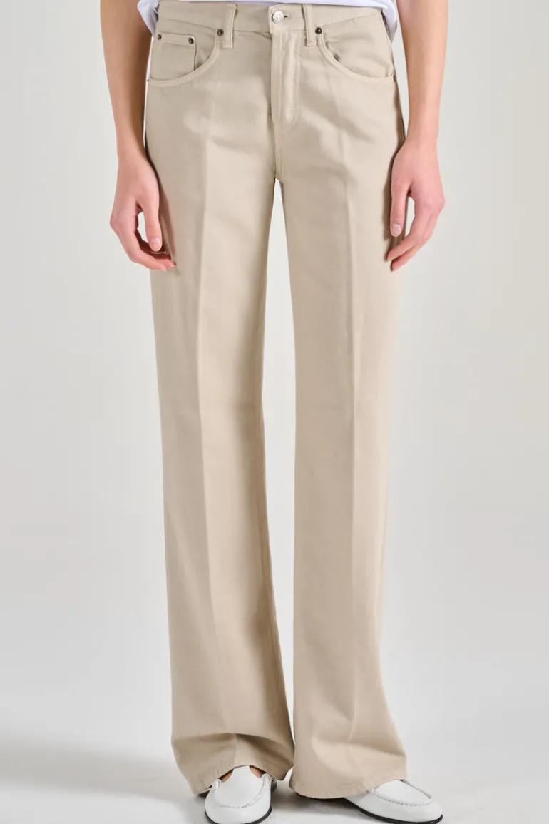 Jeans jacklyn cotone beige